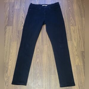 Levi’s 311 Shaping Skinny Jeans Black Women’s 27x29 Slim Stretch Mid Rise B12